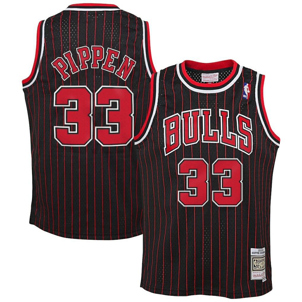 Scottie Pippen Chicago Bulls Big & Tall Hardwood Classics Swingman Jersey Black - NBA