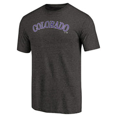 Colorado Rockies Team Wordmark Tri-Blend T-Shirt - MLB