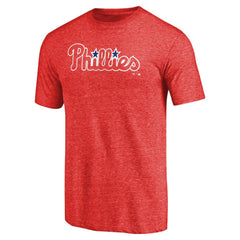 Philadelphia Phillies Team Wordmark Tri-Blend T-Shirt - MLB