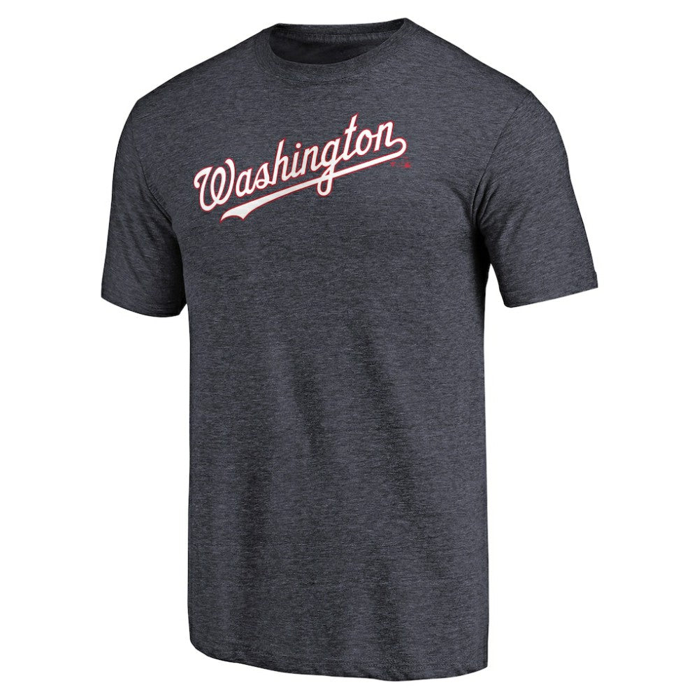 Washington Nationals Team Wordmark Tri-Blend T-Shirt - MLB
