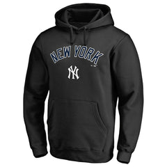 New York Yankees Team Lockup Fitted Pullover Hoodie - MLB