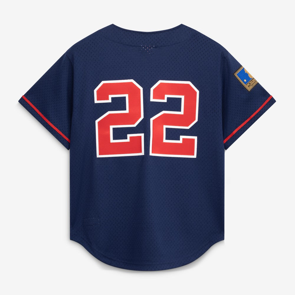 Bo Jackson California Angels Mitchell & Ness Cooperstown Collection Mesh Batting Practice Button-Up Jersey - MLB