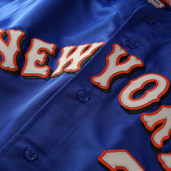 Mike Piazza New York Mets Mitchell & Ness Cooperstown Collection Mesh Batting Practice Button-Up Jersey - MLB