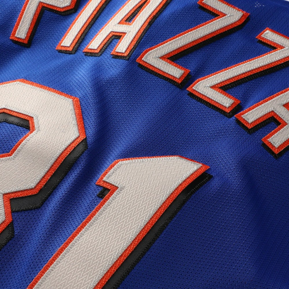 Mike Piazza New York Mets Mitchell & Ness Cooperstown Collection Mesh Batting Practice Button-Up Jersey - MLB