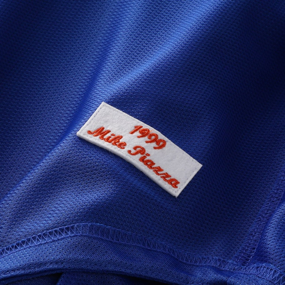 Mike Piazza New York Mets Mitchell & Ness Cooperstown Collection Mesh Batting Practice Button-Up Jersey - MLB