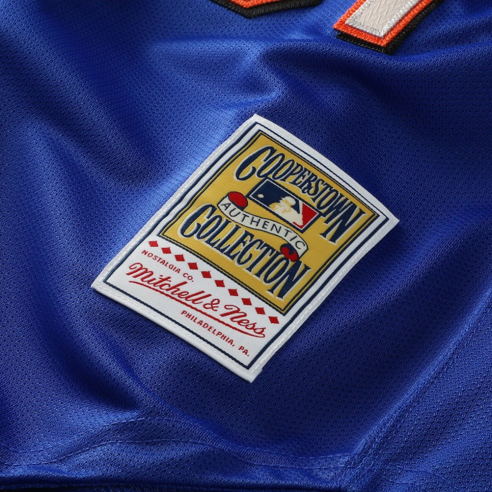 Mike Piazza New York Mets Mitchell & Ness Cooperstown Collection Mesh Batting Practice Button-Up Jersey - MLB