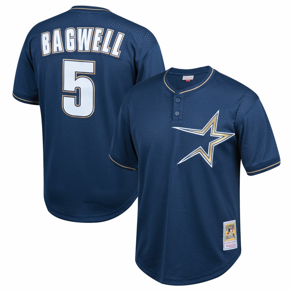Jeff Bagwell Houston Astros Mitchell & Ness Youth Cooperstown Collection Mesh Batting Practice Jersey - MLB