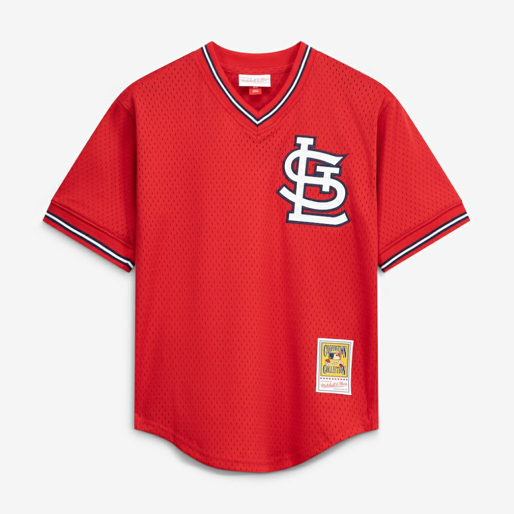 Ozzie Smith St. Louis Cardinals Mitchell & Ness Youth Cooperstown Collection Mesh Batting Practice Jersey - MLB