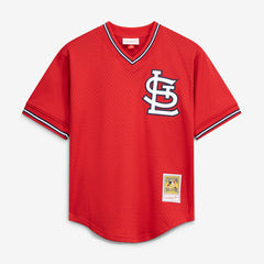 Ozzie Smith St. Louis Cardinals Mitchell & Ness Youth Cooperstown Collection Mesh Batting Practice Jersey - MLB
