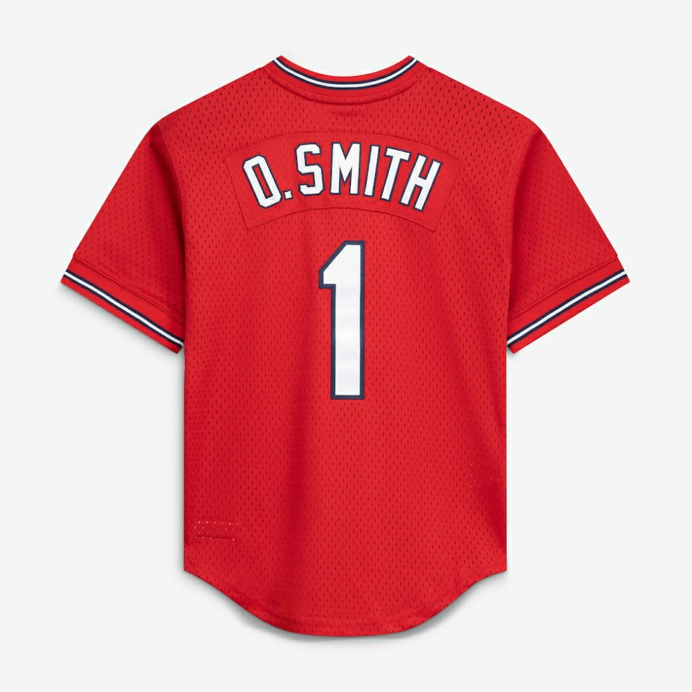 Ozzie Smith St. Louis Cardinals Mitchell & Ness Youth Cooperstown Collection Mesh Batting Practice Jersey - MLB