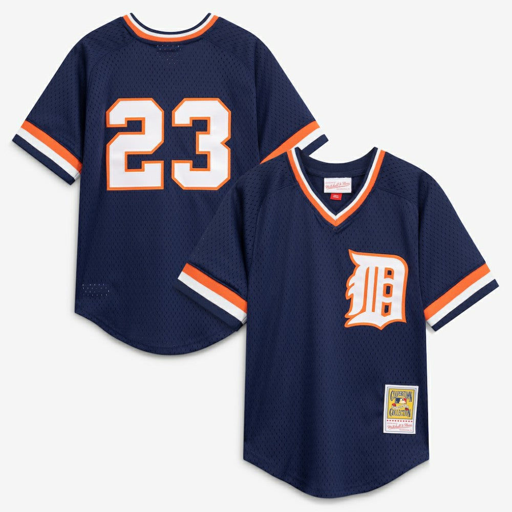 Kirk Gibson Detroit Tigers Mitchell & Ness Youth Cooperstown Collection Mesh Batting Practice Jersey - MLB