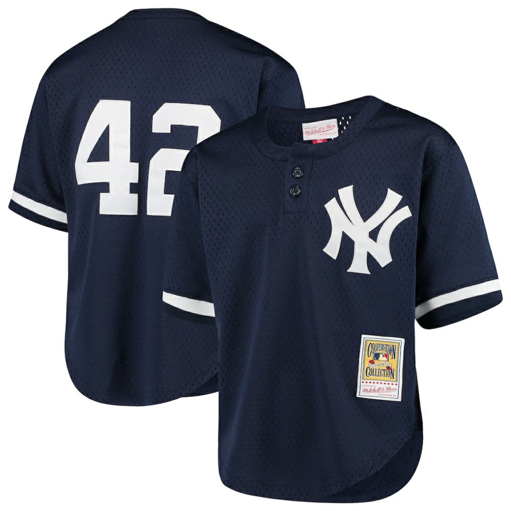 Mariano Rivera New York Yankees Mitchell & Ness Youth Cooperstown Collection Mesh Batting Practice Jersey - MLB