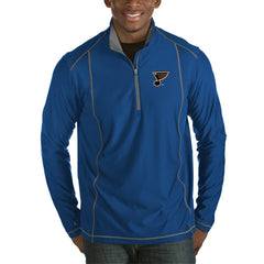 St. Louis Blues Antigua Tempo Desert Dry Half-Zip Pullover Jacket - Royal - NHL