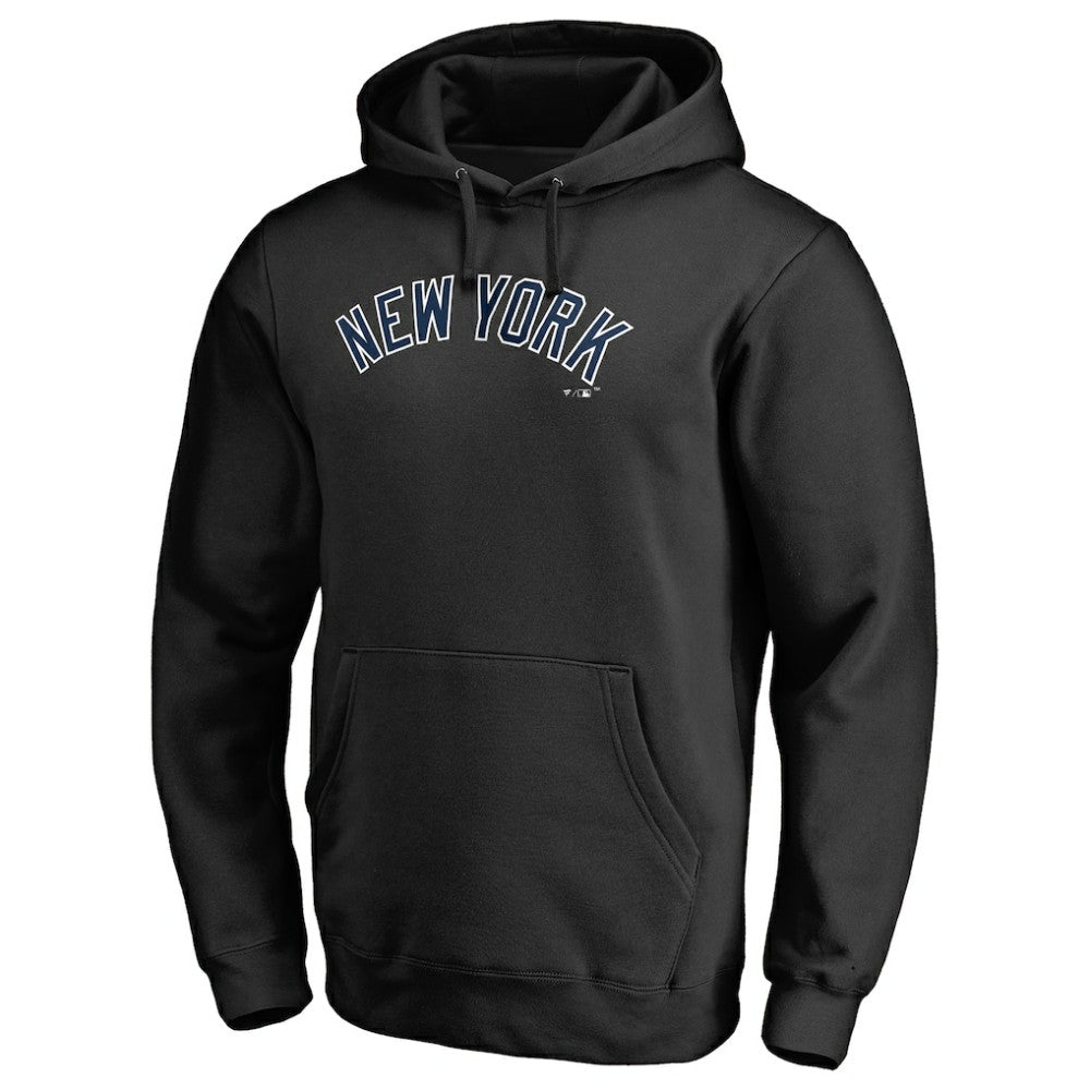 New York Yankees Official Wordmark Fitted Pullover Hoodie - MLB