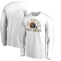 San Francisco 49ers Quinten Helmet Long Sleeve T-Shirt White | NFL