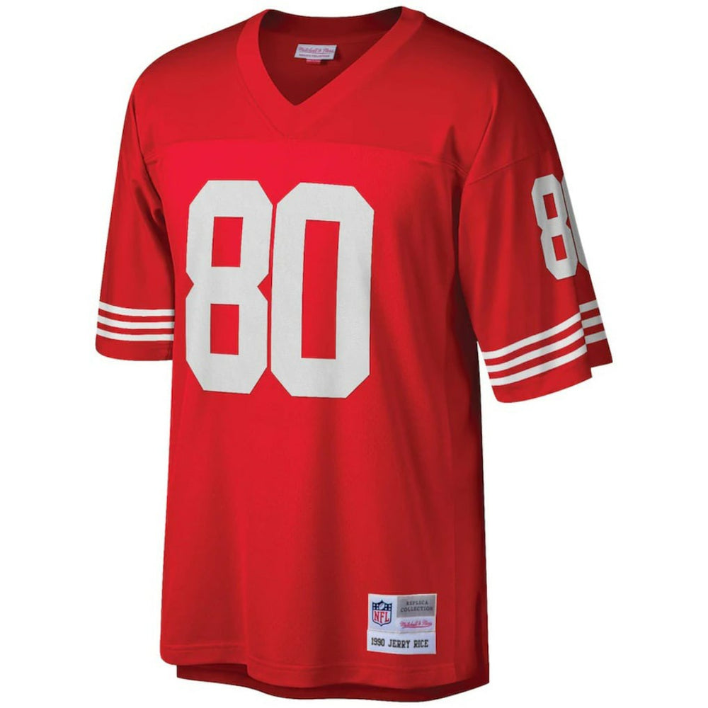 Jerry Rice San Francisco 49ers Big & Tall 1990 Retired Player Replica Jersey Scarlet | Mitchell & Ness