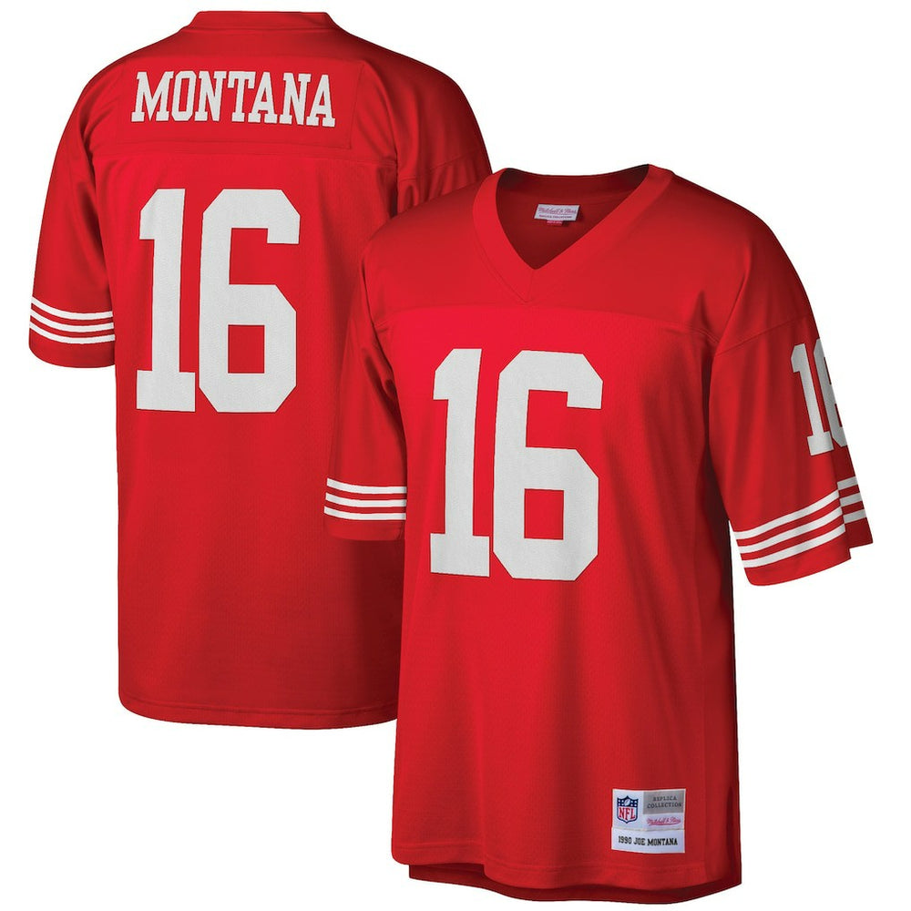 Joe Montana San Francisco 49ers Big & Tall 1990 Retired Player Replica Jersey Scarlet | Mitchell & Ness