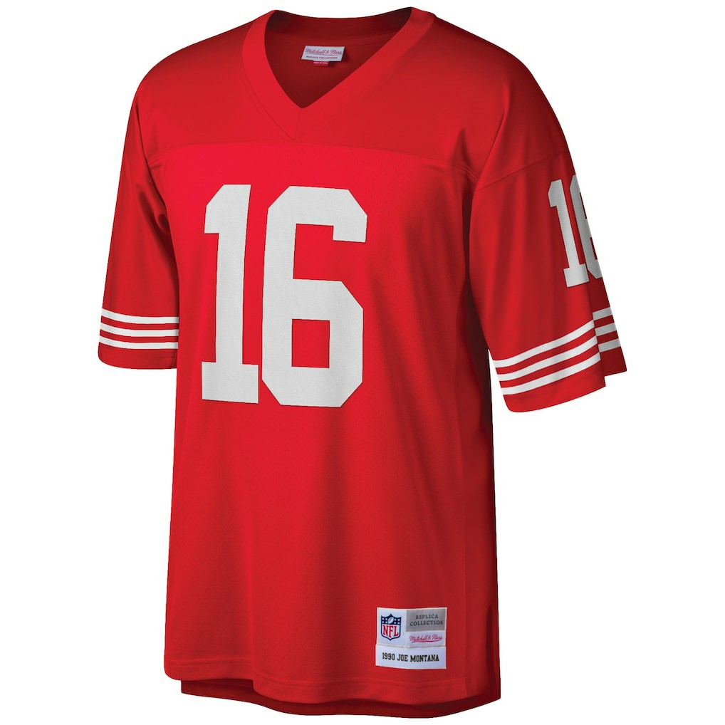 Joe Montana San Francisco 49ers Big & Tall 1990 Retired Player Replica Jersey Scarlet | Mitchell & Ness