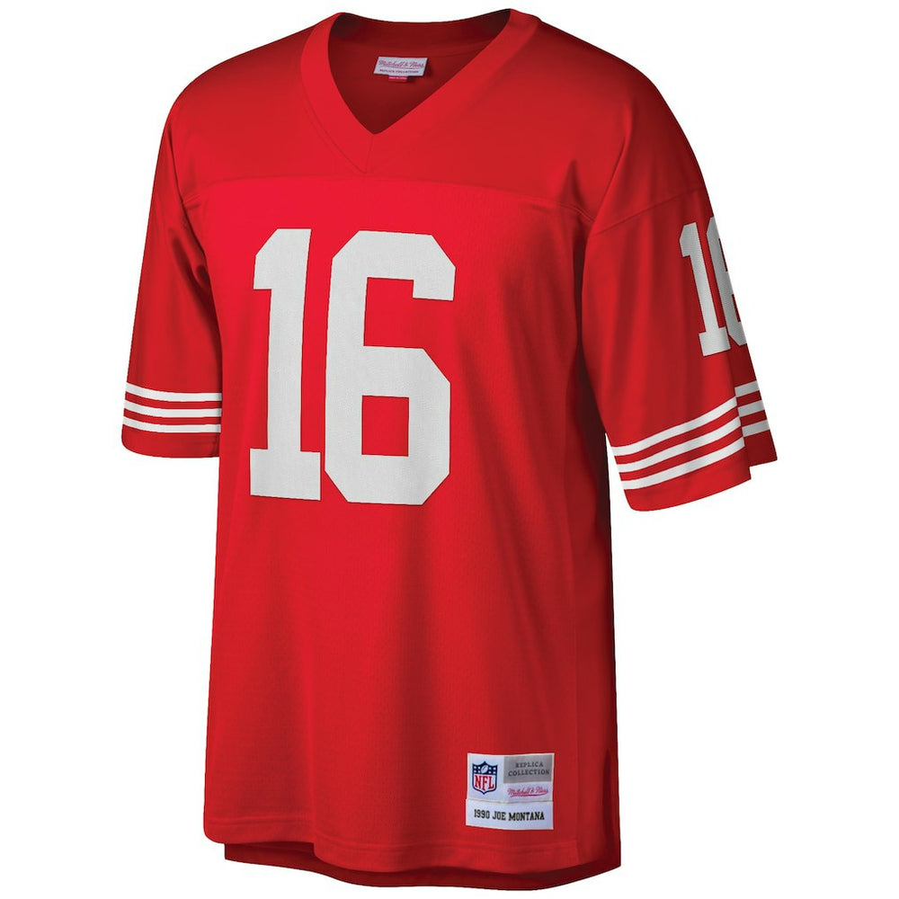 Joe Montana San Francisco 49ers Big & Tall 1990 Retired Player Replica Jersey Scarlet | Mitchell & Ness