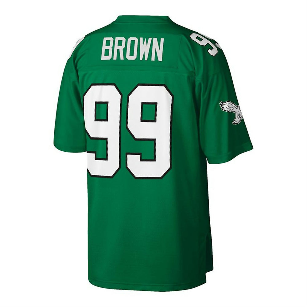 Jerome Brown Philadelphia Eagles Big & Tall 1990 Retired Player Replica Jersey Kelly Green | Mitchell & Ness