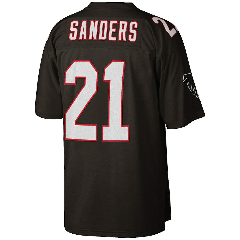 Deion Sanders Atlanta Falcons Big & Tall 1992 Retired Player Replica Jersey Black | Mitchell & Ness