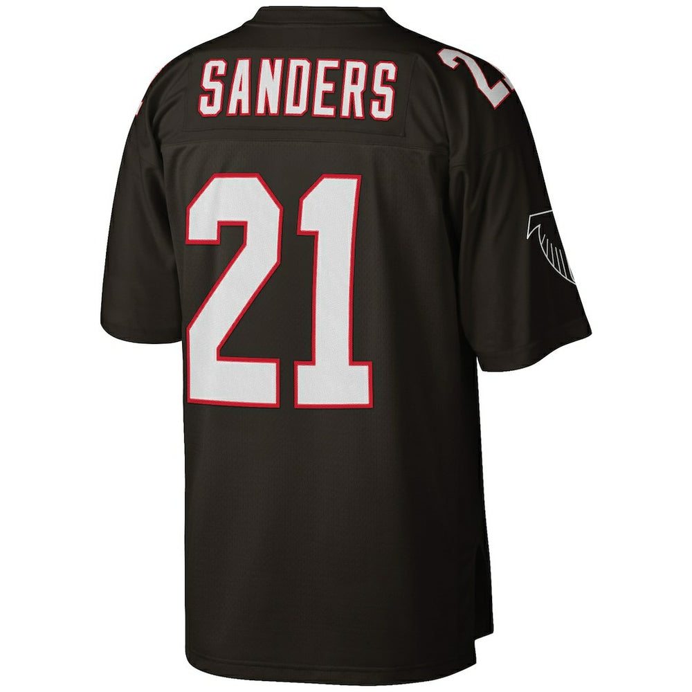 Deion Sanders Atlanta Falcons Big & Tall 1992 Retired Player Replica Jersey Black | Mitchell & Ness