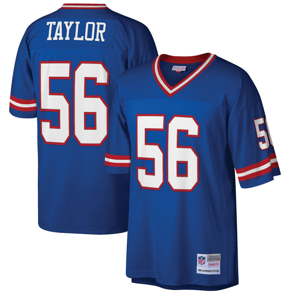 Lawrence Taylor New York Giants Big & Tall 1986 Retired Player Replica Jersey Royal | Mitchell & Ness