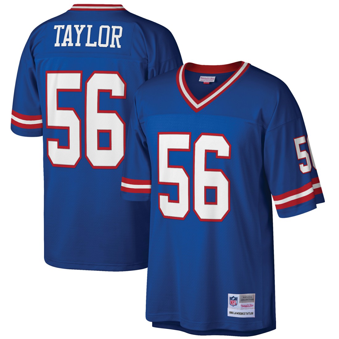 Lawrence Taylor New York Giants Big & Tall 1986 Retired Player Replica Jersey Royal | Mitchell & Ness