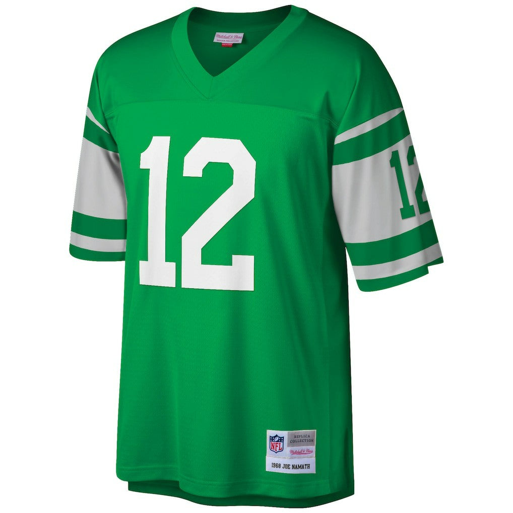Joe Namath New York Jets Big & Tall 1968 Retired Player Replica Jersey Green | Mitchell & Ness