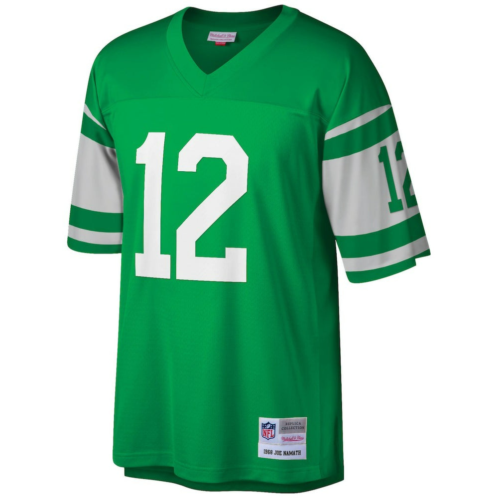 Joe Namath New York Jets Big & Tall 1968 Retired Player Replica Jersey Green | Mitchell & Ness