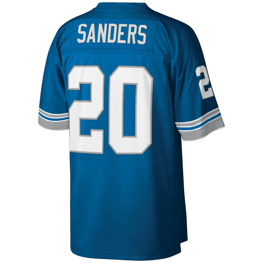Barry Sanders Detroit Lions Big & Tall 1996 Retired Player Replica Jersey Blue | Mitchell & Ness