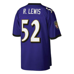 Ray Lewis Baltimore Ravens Big & Tall 2000 Retired Player Replica Jersey Purple | Mitchell & Ness