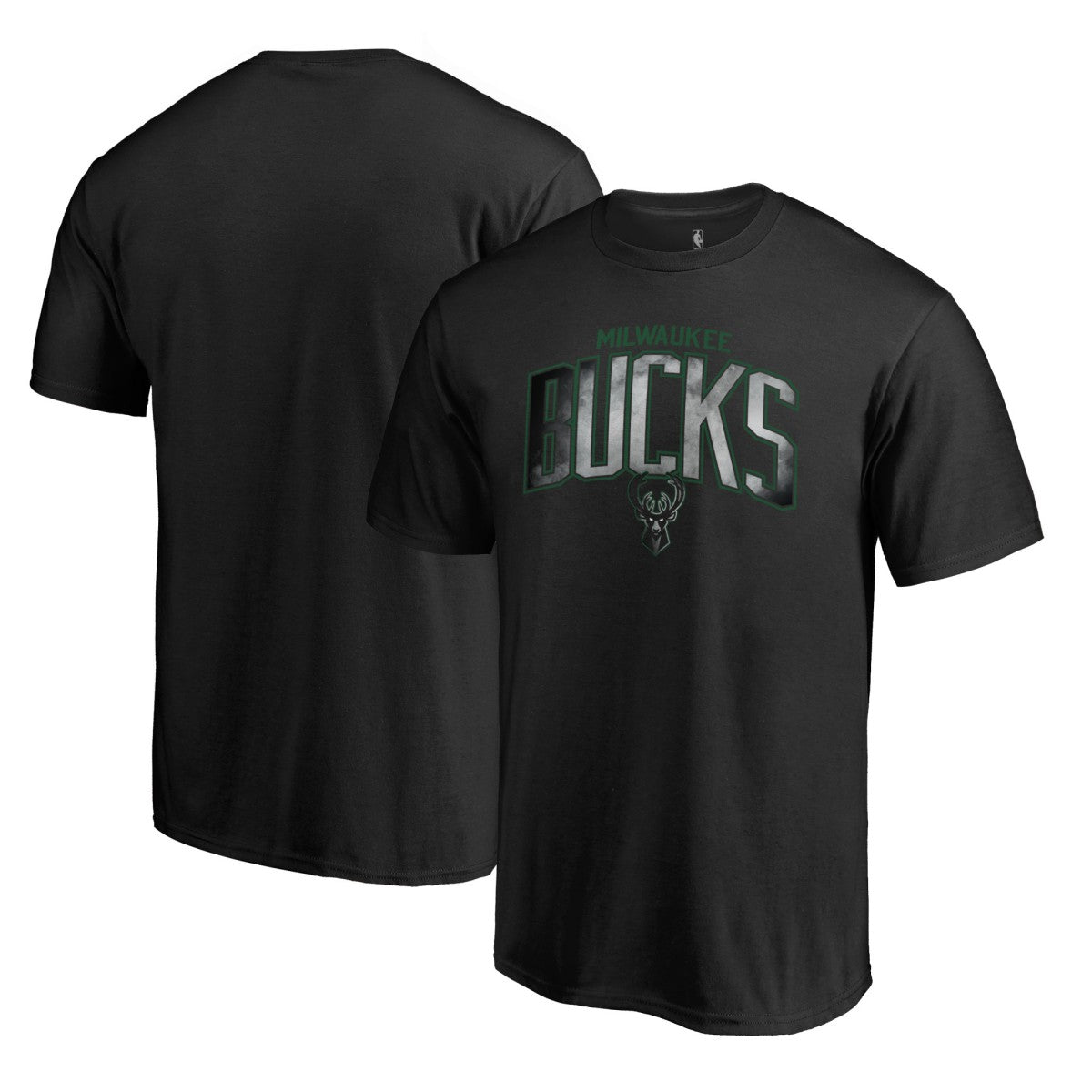 Milwaukee Bucks Arch Smoke T-Shirt Black - NBA