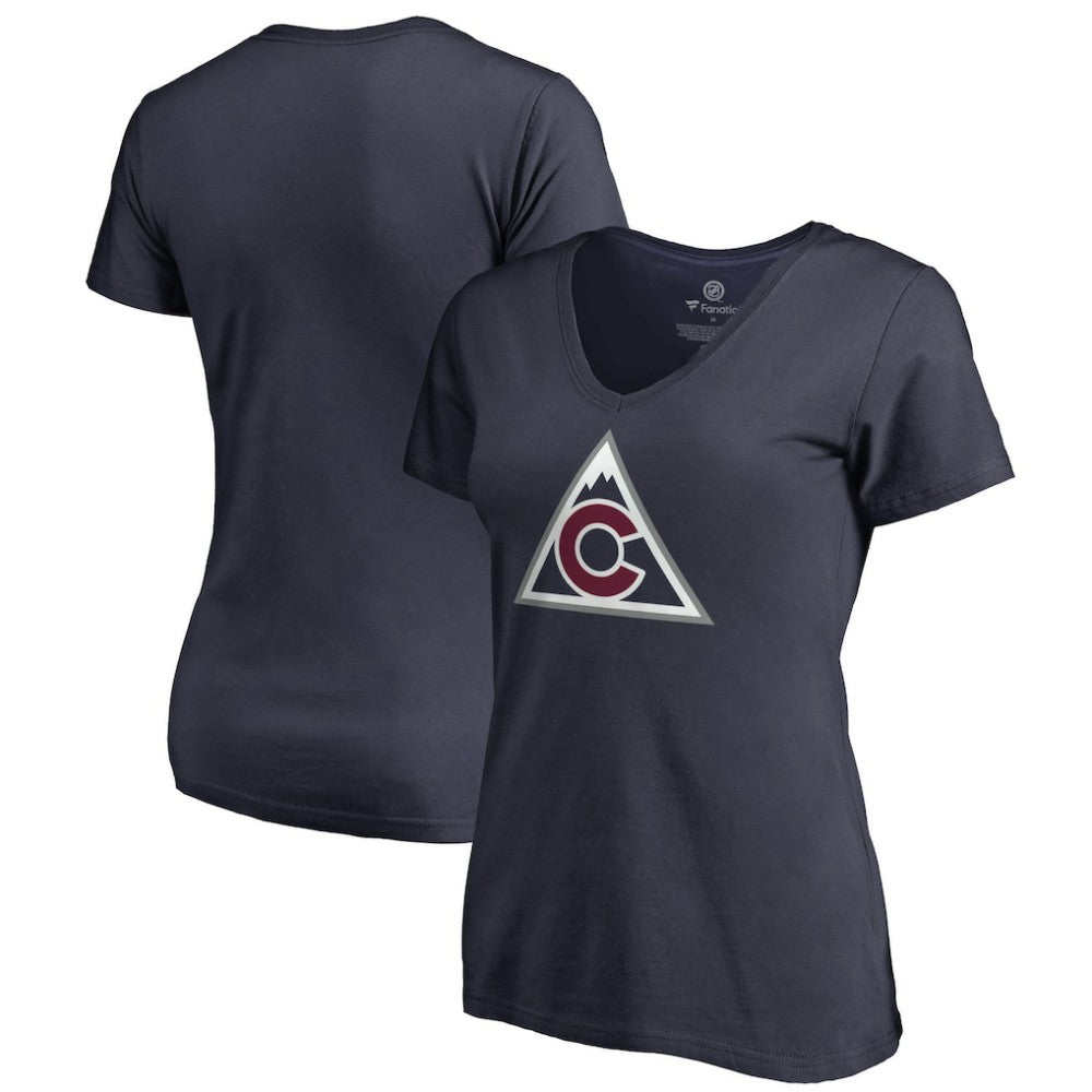 Colorado Avalanche Women's Team Alternate V-Neck T-Shirt - Navy - NHL