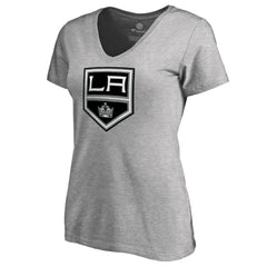 Los Angeles Kings Women's Team Alternate V-Neck T-Shirt - Heather Gray - NHL