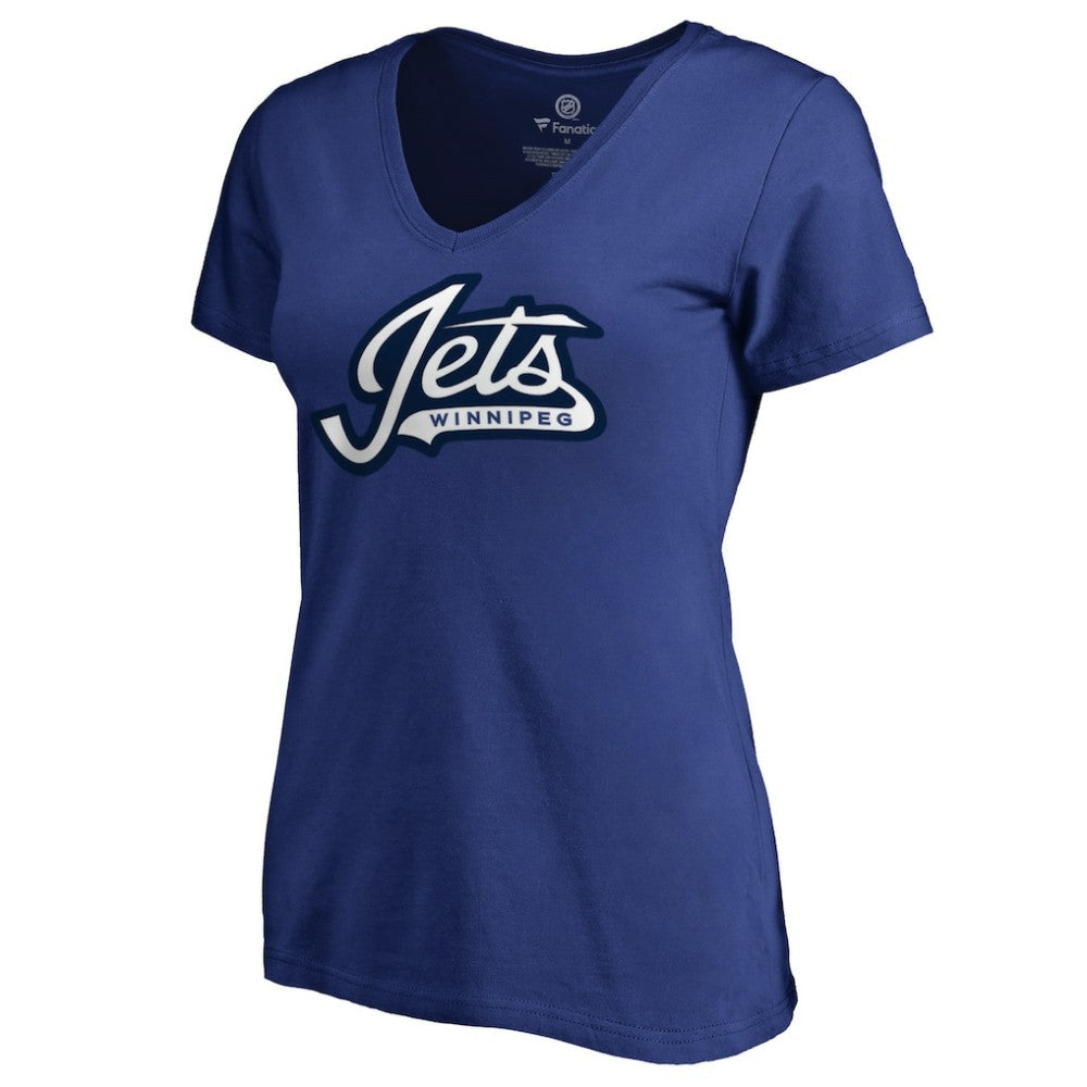 Winnipeg Jets Women's Team Alternate V-Neck T-Shirt - Blue - NHL