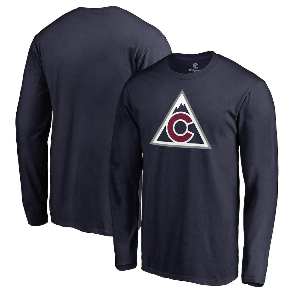 Colorado Avalanche Team Alternate Long Sleeve T-Shirt - Navy - NHL