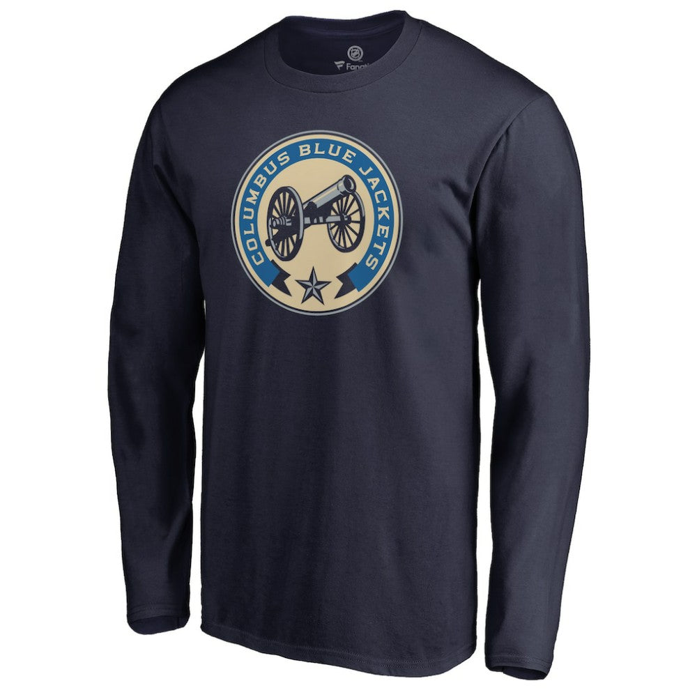 Columbus Blue Jackets Team Alternate Long Sleeve T-Shirt - Navy - NHL