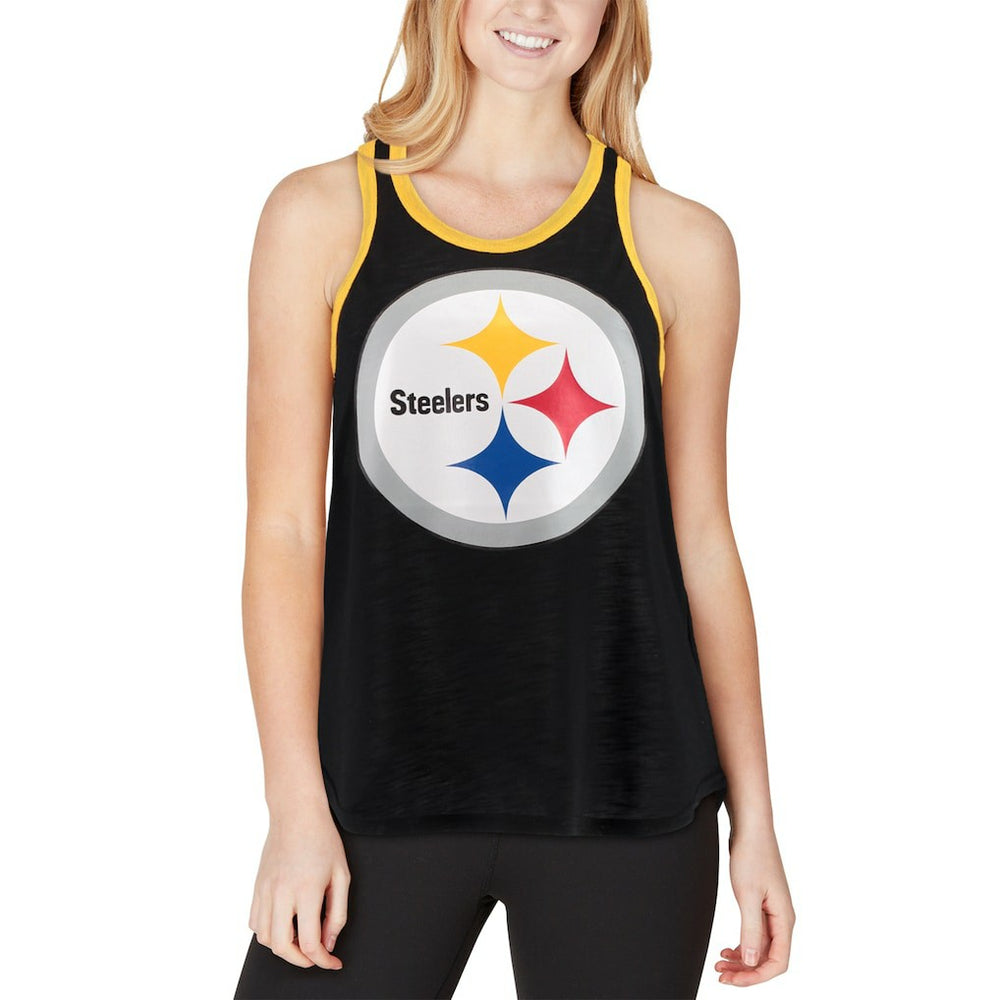 Pittsburgh Steelers G-III 4Her by Carl Banks Women's Tater Tank Top Black | NFL