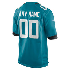 Jacksonville Jaguars Youth Custom Game Jersey Teal | Nike for Sale