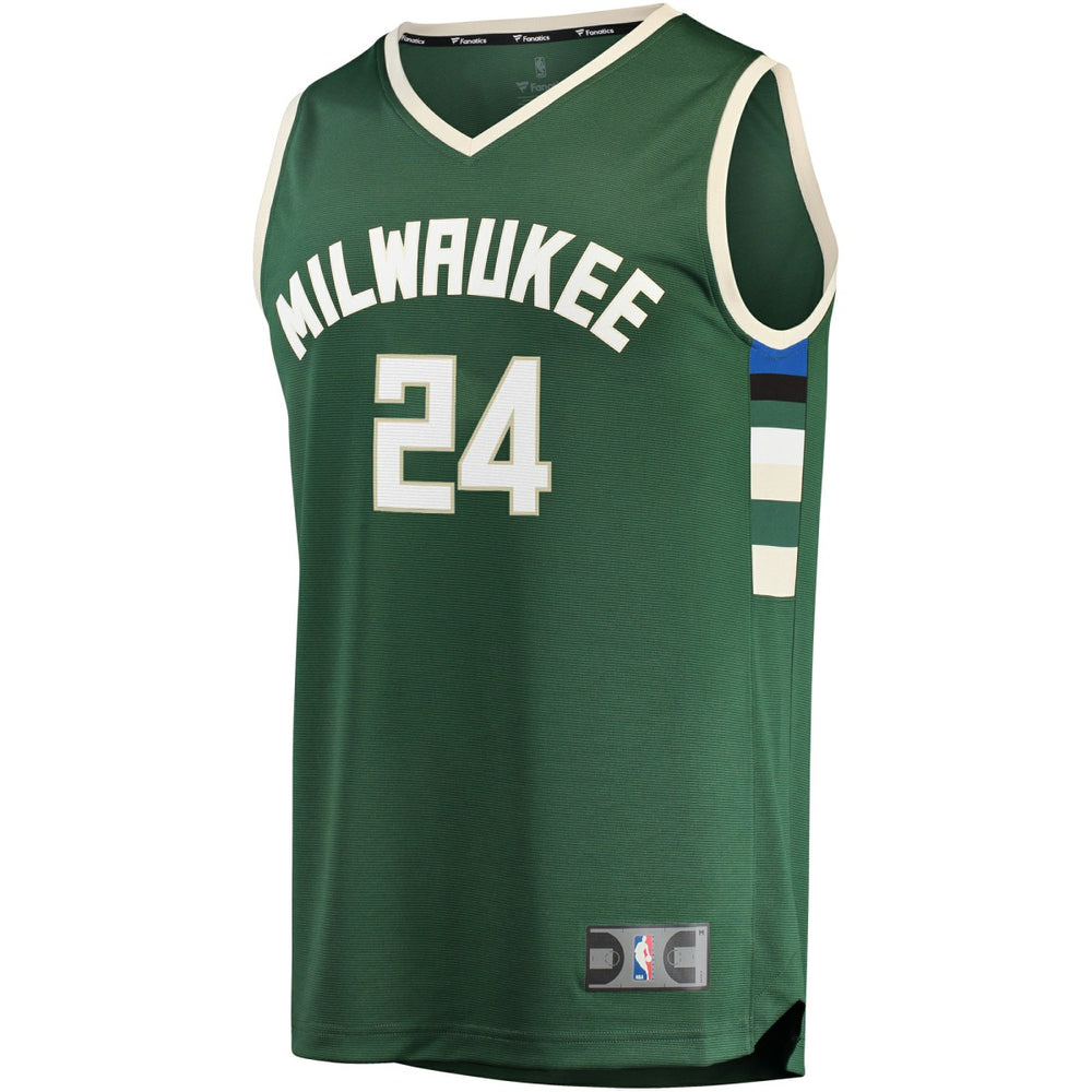 Pat Connaughton Milwaukee Bucks Fast Break Replica Jersey Icon Edition Hunter Green - NBA