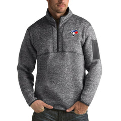 Toronto Blue Jays Antigua Fortune Big & Tall Quarter-Zip Pullover Jacket - MLB