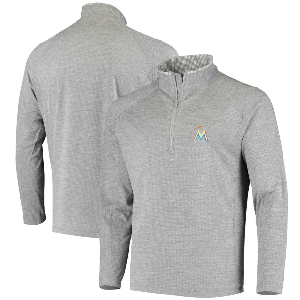 Miami Marlins Vineyard Vines Performance Sankaty Half-Zip Pullover Top - MLB