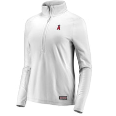 Los Angeles Angels Vineyard Vines Women's Performance Grid Half-Zip Pullover Top - MLB