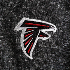 Atlanta Falcons Antigua Fortune Quarter-Zip Pullover Jacket Heather Black | NFL