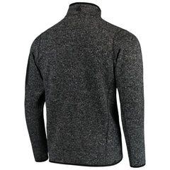 Atlanta Falcons Antigua Fortune Quarter-Zip Pullover Jacket Heather Black | NFL