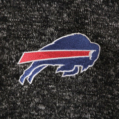 Buffalo Bills Antigua Fortune Quarter-Zip Pullover Jacket Heathered Black | NFL