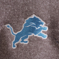 Detroit Lions Antigua Fortune Quarter-Zip Pullover Jacket Charcoal | NFL