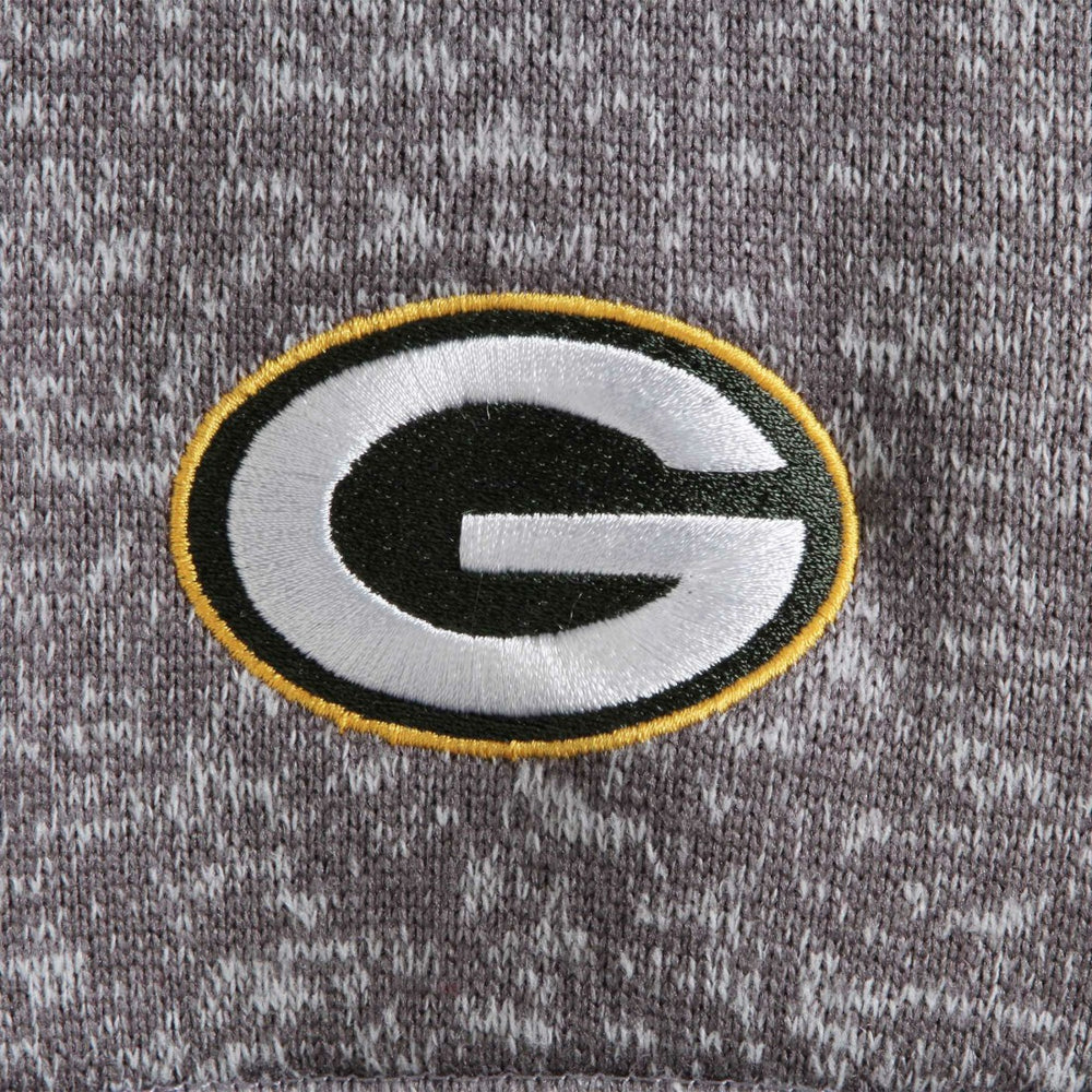 Green Bay Packers Antigua Fortune Quarter-Zip Pullover Jacket Charcoal | NFL