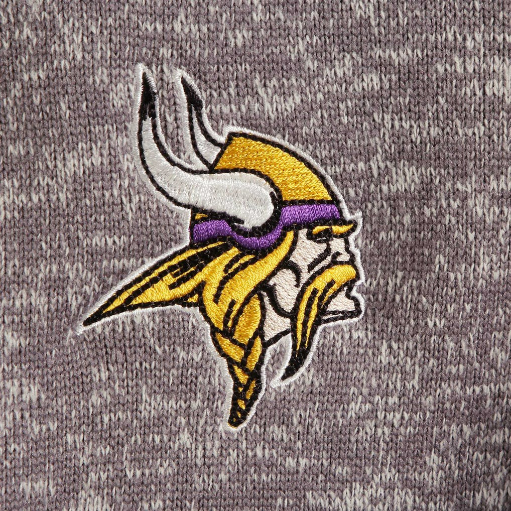 Minnesota Vikings Antigua Fortune Quarter-Zip Pullover Jacket Charcoal | NFL